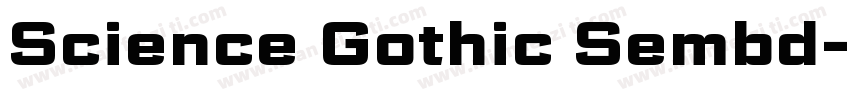 Science Gothic Sembd字体转换